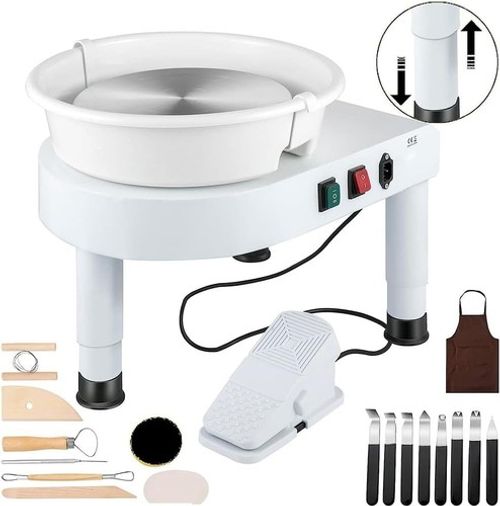350W 28cm Electric Pottery Wheel 28cm Turntable Potters Wheel for Adults Ceramic