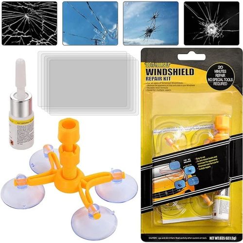 Car Windshield Repair Kit Fix Glass Chip Crack Van Windscreen Wind Screen Window