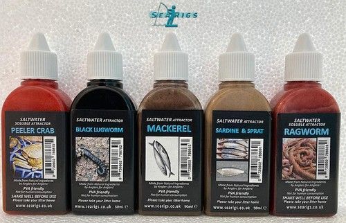 Sea Fishing Natural Concentrated Bait Oil GEL 60g - Match Winning UV Flavours