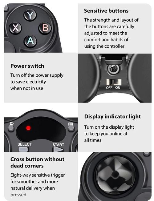 2X Wireless Gaming Controller USB Gamepad for PC Laptop Computer PS3 Android — image 9