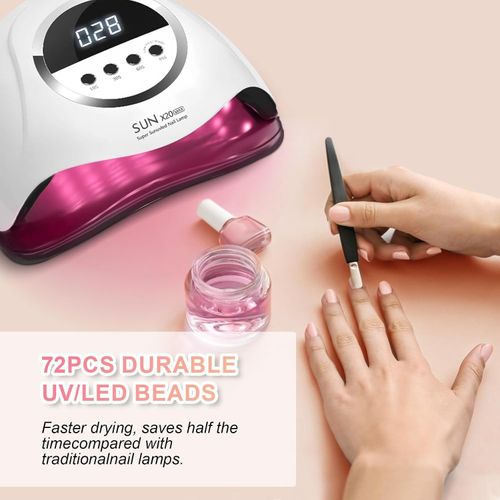 320W UV LED Nail Lamp with Smart Sensor & 4 Timer Settings for Perfect Gel Nails — image 8