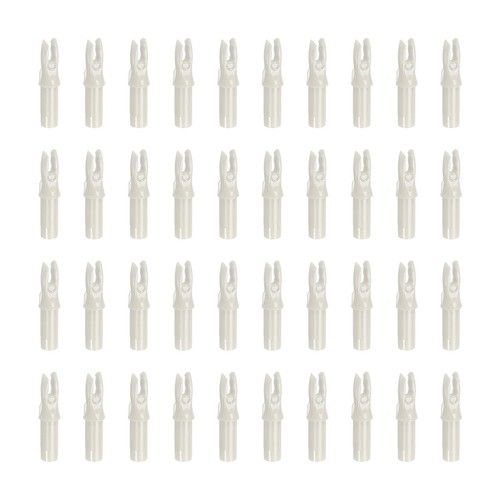 Archery Arrow Nocks 6.2mm 0.244", 40 Pack Insert Arrow Nock, White