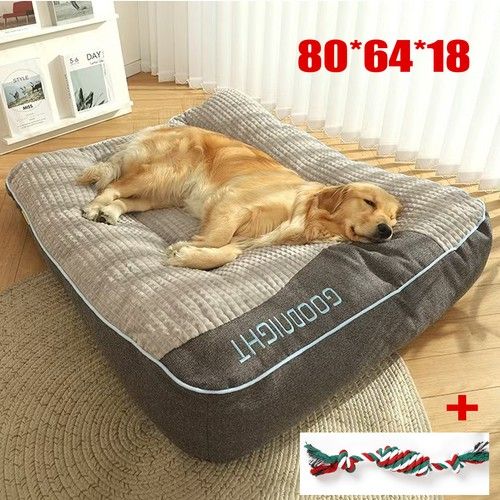 Large Dog Bed Washable Dog Beds Pet Pillow Cushion Non Skid Bottom Mattress