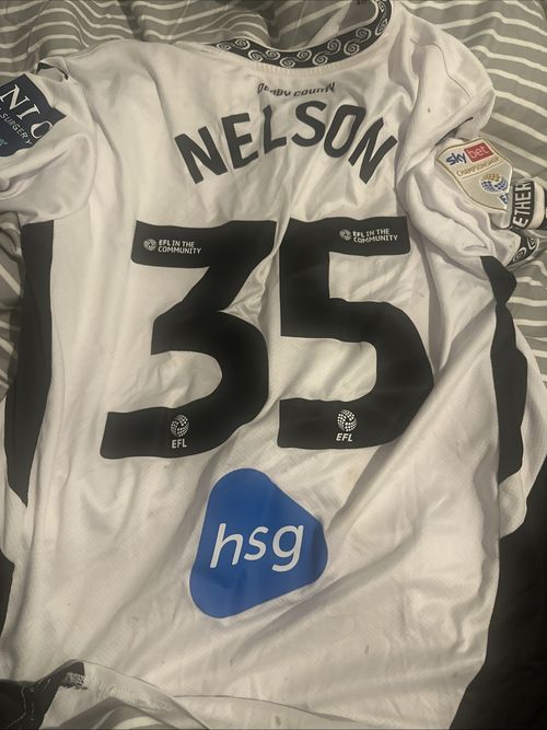 Match Worn Derby County Curtis Nelson Shirt — image 1