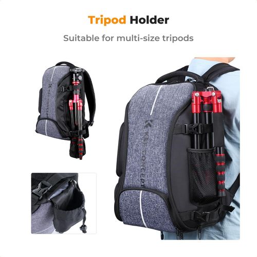 K&F CONCEPT Multifunction Camera Backpack Case w/Rain Cover for DSLR Canon Nikon — image 5