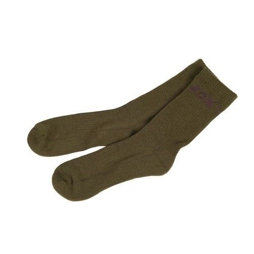 Fox Socks 3-Pack - Green or Black - All Sizes - Fishing Outdoor Clothing
