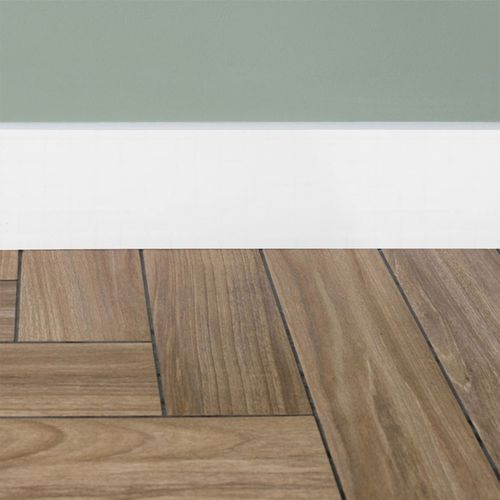 Self Adhesive White PVC Skirting Board Sticker Flexible Wall Molding Strip — image 12