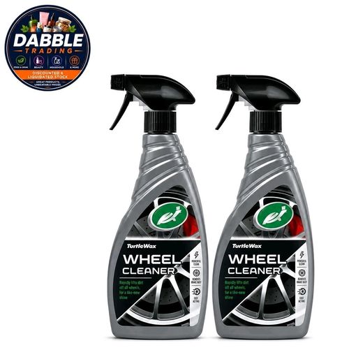2 x Turtle Wax Wheel Cleaner Restores Instant Alloy Shine Clear Brake Dust 500ml — image 1