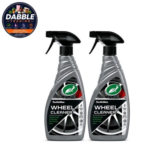 2 x Turtle Wax Wheel Cleaner Restores Instant Alloy Shine Clear Brake Dust 500ml