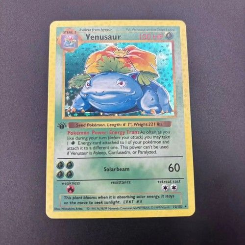 1996 1st Edition Set Charizard Venusaur Blastoise 25th Anniversary Cards