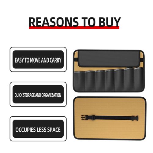 Roll-Up Multi Pocket Spanner Wrench Tool Storage Bag Case Oxford Pouch Organizer — image 12