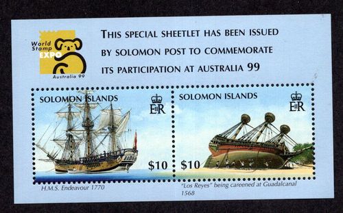 Solomon Islands 3 Miniature Sheets Unmounted Mint — image 3