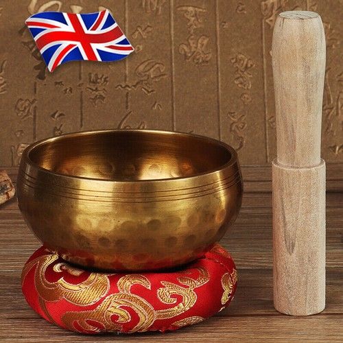 3Pcs/Set Tibetan Singing Bowl F/Meditation Sound Chakra Healing Yoga Relaxation