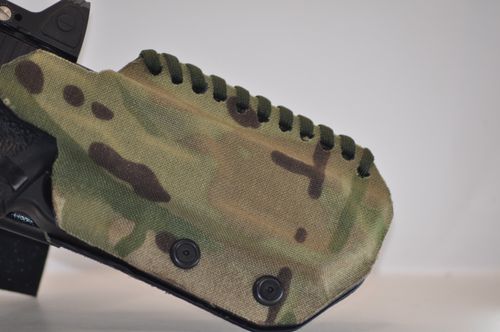 Glock 17 /19  optics and high sights ready Kydex hand made holster — image 2