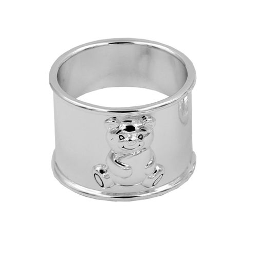 Little Star Silver Plated Egg Cup, Napkin Ring and Spoon Set — image 2