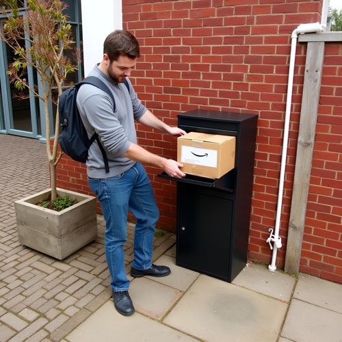 Extra Large Parcel Box Parcel Delivery Box Parcel Drop Box Metal Post Letter Box — image 3