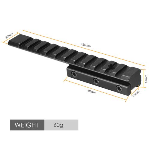 Scope Rail Adapter Mount 11mm to 20mm Dovetail Mount Base Picatinny Rail — image 3