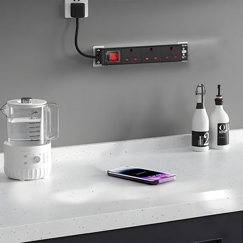PDU Extension Lead 3 6 8 Gang Way UK Plug Sockets 2M Cable Electric Mains Power — image 4