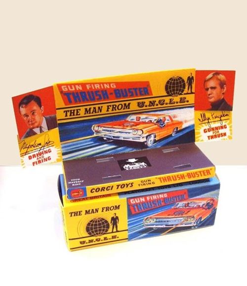 CORGI 497- MAN FROM UNCLE 'THRUSH BUSTER'- Display/ Reproduction box & tray ONLY