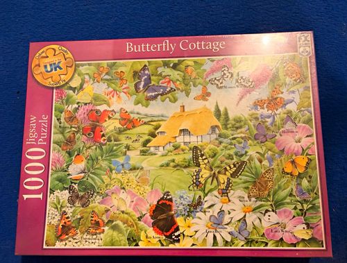 Falcon Butterfly Cottage 1000 Piece Interlocking Jigsaw Puzzle MPN 50069 — image 1