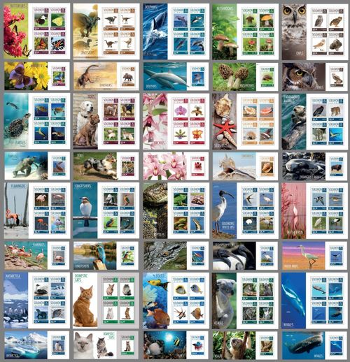 NATURE fauna mushrooms Solomons 2014 collection 40 s/s Michel CV358€ MNH #CNA365 — image 1