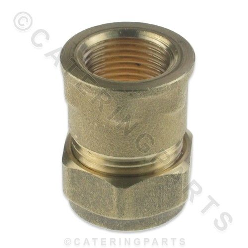 BRASS 15mm COMPRESSION to 3/8" INCH BSP FEMALE PIPE CONVERTER FITTING ADAPTER