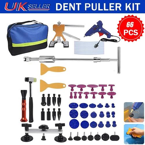 66PCS PDR Car Paintless Kit Dent Puller Lifter Repair Removal Hail Glue Gun Tool — image 2