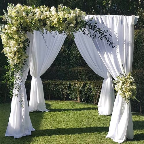 Wisfor 10Ft Metal Wedding Backdrop Stand Double Drape Party Stage Canopy Frame — image 8
