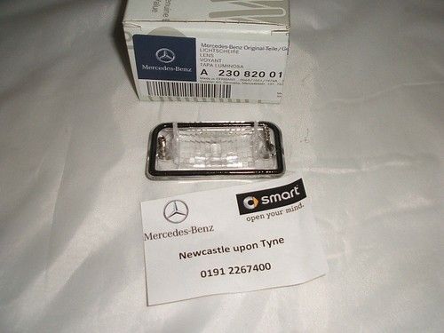 NEW Genuine Mercedes-Benz R230 SL-Class Rear Number Plate Lens A2308200166