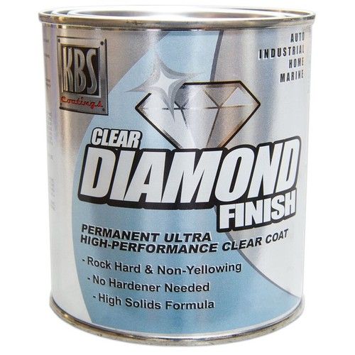 KBS Coatings Diamond Finish Clear Gloss Finish Ultra Hard Non Yellowing 946ml