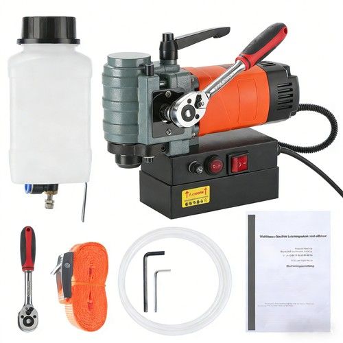Magnetic Drill Press 10000N Mag Drill 45 mm Depth 1300W Low Profile Mag Drill UK