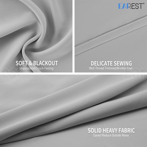 2PCS Blackout Curtains Eyelet Ring Top Pair Thick Thermal Ready Made + Tie Backs — image 10
