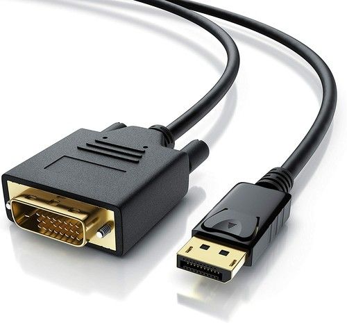 2m DisplayPort Display Port DP to DVI-D 24+1 Male Digital Video Cable Lead PC TV