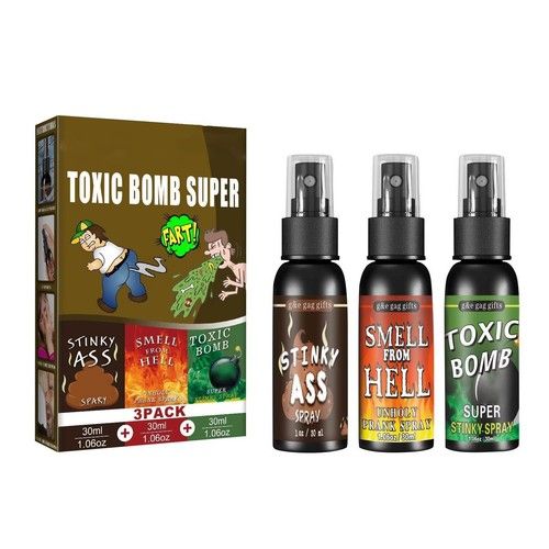 30ML Novelty Liquid Fart Gag Prank Joke Spray Can Stink Bomb Smelly Stinky