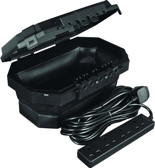 Masterplug Collapsible Weatherproof Electrical Connection Box 4 Socket 8m
