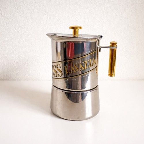 1 Cup Moka Pot Lavazza Miss Vintage Stainless Steel Espresso Maker Italy