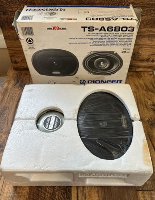 VINTAGE PIONEER TS-A6803 100 WATT 6 x 8 COAXIAL TWO WAY CAR SPEAKERS AUDIO