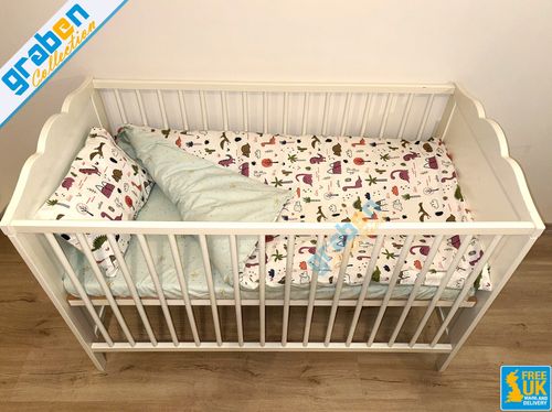 100% COTTON BEDDING SET FOR Toddler Bed Cot Bed Duvet Cover&Pillowcase 120x150cm — image 9