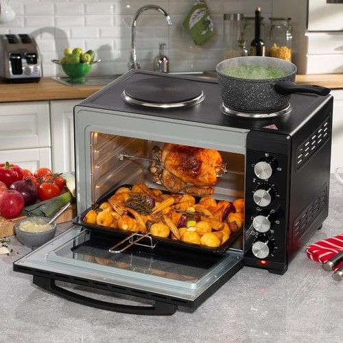 Daewoo Mini Counter top Electric Cooker Freestanding Small Oven Hob Stand Alone