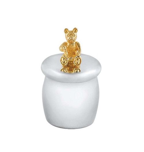 Honey Pot Teddy Bear Tooth Fairy Box Victorian Style 925 Sterling Silver