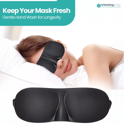 Eye Cover Sleeping Mask 3D Soft Padded Eye Mask Blackout Night Travel Blindfold — image 10