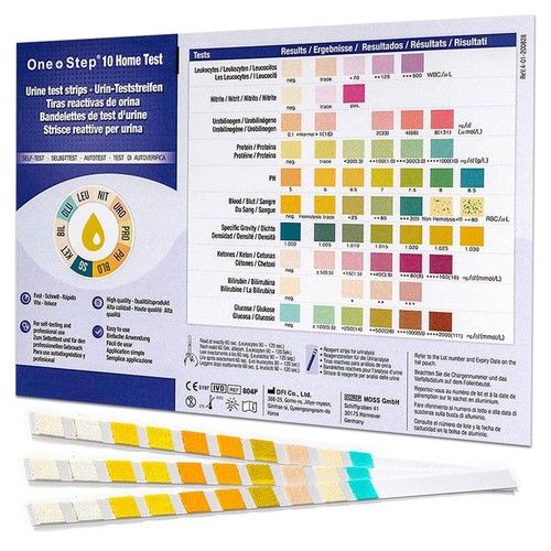 5 x Urine Test Strips 10 Parameter Urinalysis Home/Professional/GP Dipstick 