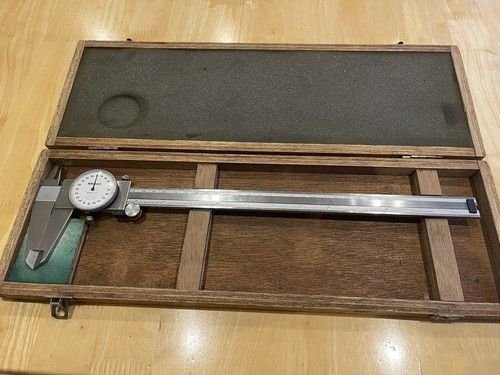 Genuine 300mm Mitutoyo Dial Vernier Caliper 505-628-50/12”/0.001”