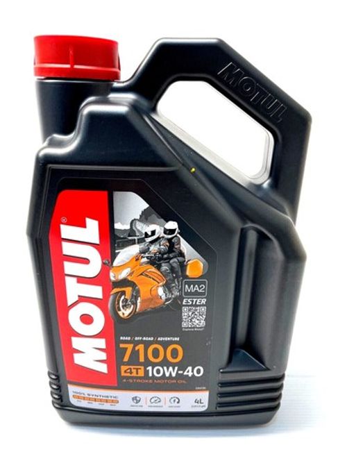 Motul 7100 4T 10W-40 Motorcycle Engine Oil Fully Synthetic 10W40 4L Four Litres