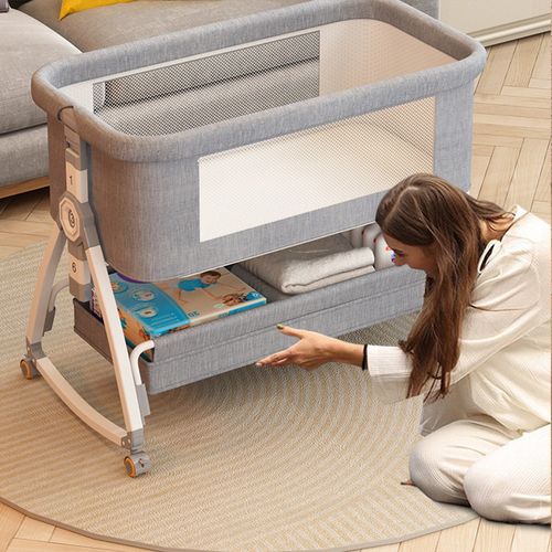 Baby Bedside Crib Sleeper Bassinet Safe Co-Sleeping Storage Bag Easy install — image 9