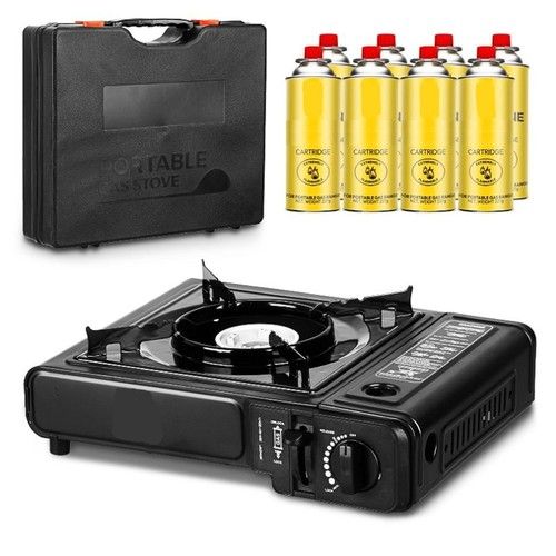 Portable Camping Stove Case Butane Gas Outdoor Cooker Single Burner BBQ Cooking
