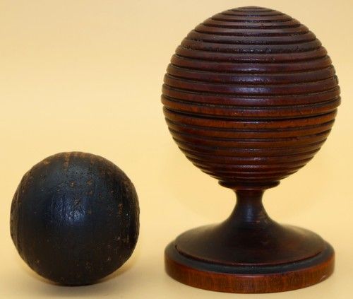 Antique Victorian Boxwood Treen Magic Trick - Disappearing Ball - A/F