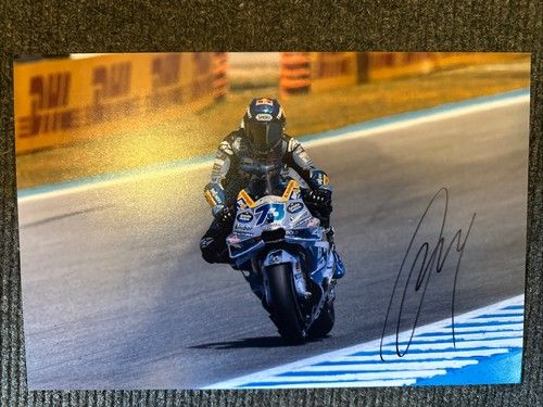 ALEX MARQUEZ HAND SIGNED 12X8” PHOTO GRESINI RACING DUCATI MOTOGP HONDA