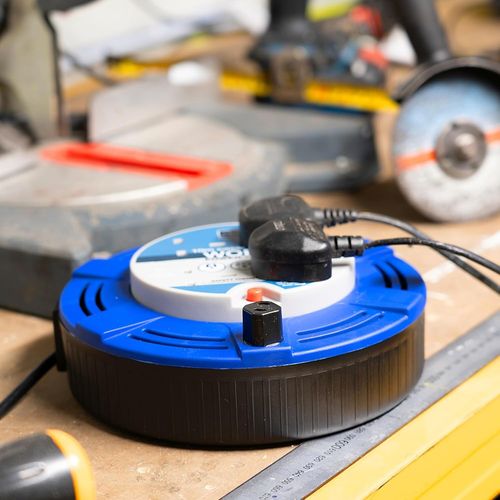 Extension Lead Reel 10m Cable - Heavy Duty 4 Socket 10A Cassette - Masterplug — image 2
