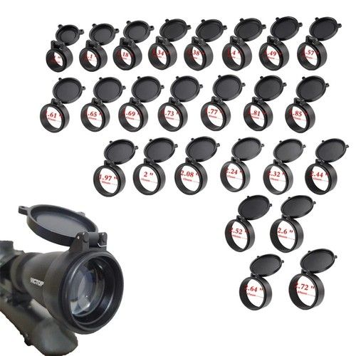 Rifle Scope Quick Flip Spring Up Open Lens Cover Protect Cap 30-66mm Caliber